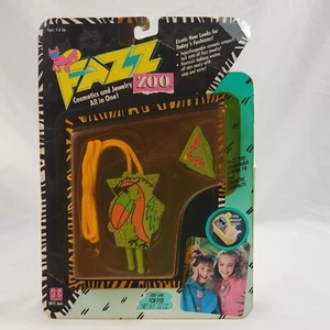 Vtg 1988 Fazz Zoo Adjustable String Tie & Cosmetic Compact Flamingo Eyeshadow - Picture 1 of 7