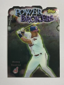 1999 Topps Power Brokers Cleveland Indians PB18 Manny Ramirez - Foto 1 di 2
