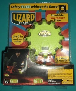 LIZARD FLARE ROADSIDE EMERGENCY FLARE AS SEE ON TV BLUBHEAD 9 SAFETY MODES NEW - Picture 1 of 6