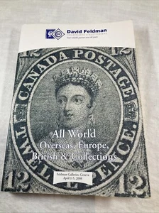 David Feldman Stamp Auction Catalogue British Europe 2008 Philately Book History - Picture 1 of 15