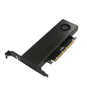 M.2 NVME NGFF SATA SSD To PCI-E 3.0 X4 M + B Key Adapter Card With Cooling Fan - Picture 1 of 4