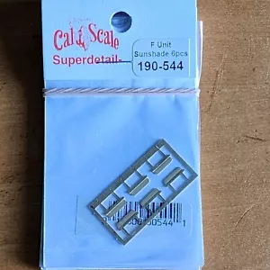 EMD F Unit Diesel Sunshade - Etched Brass - 6 Pieces Cal Scale 190-544 HO Scale - Picture 1 of 2