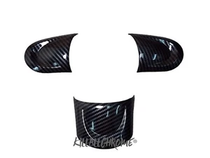 MINI Carbon Look Steering Wheel Button Cover Trim R55 R56 R57 R58 R59 No Buttons - Picture 1 of 4