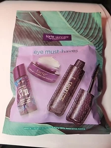 TARTE Eye Must-Haves Mascara, Cleanser, Eye Cream Trio Set Travel Size - Picture 1 of 5