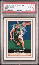 2002 FLEER AUTHENTIX WNBA KATIE SMITH #75 PSA 10 MINNESOTA LYNX