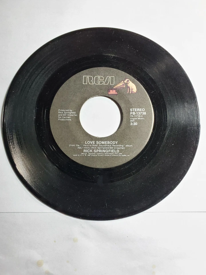  Rick Springfield - Love Somebody- the great lost art of conversation VG+ F122 - Image 1 of 1