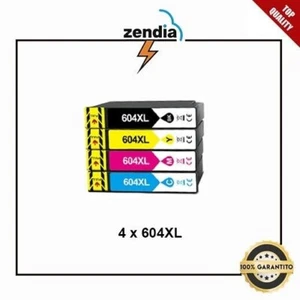 Kit 4 cartucce 604 XL per Epson Expression XP 2200 XP 3200 XP 4200 WF 2950 DWF - Foto 1 di 1