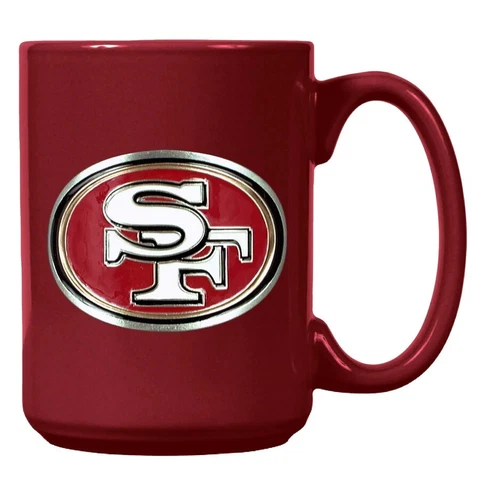 San Francisco 49ers GAP NFL 15oz Metal Emblem Coffee Mug(1) Cover