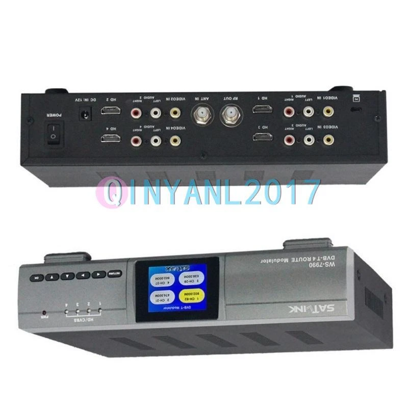 SATLINK HD 1080P 4 Route H.264 Modulator DVB-T AV/HDM COFDM RF Signal WS-7990 - Image 1 of 1