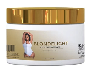 Blondelight Plus Body Cream 8oz, Fragrance-Free Hydrating Moisturizer Non-Greasy - Imagen 1 de 7