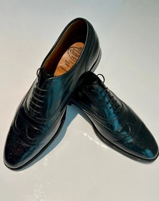 Church’s “Diplomat 173” Calf Leather Oxford Brogue Black Dress Shoes Mens 10 - Image 1 of 4