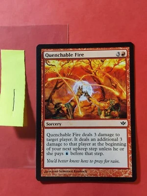 2009 Magic The Gathering Conflux #70 Quenchable Fire, C, Red, NF, cd1 - Image 1 of 2
