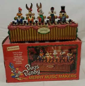 Xilofono Vintage 1996 Mr. Christmas Bugs Bunny Merry Music Makers Looney Tunes - Foto 1 di 14