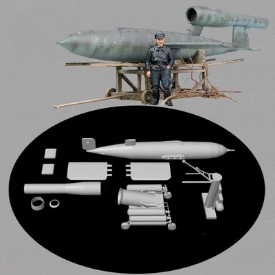 Kit maqueta para montar y pintar - Vehículo militar - Fieseler V1 bomb - 1/72 - Immagine 1 di 3