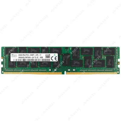 Hynix 32GB DDR4 2400 MHz PC4-19200 ECC LRDIMM Server Memory RAM HMA84GL7MFR4N-UH - Image 1 of 2
