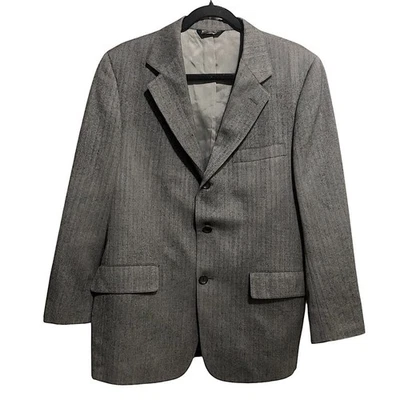 Vintage Patrick James Herringbone  100%  pure wool Sport Coat. - Image 1 of 4