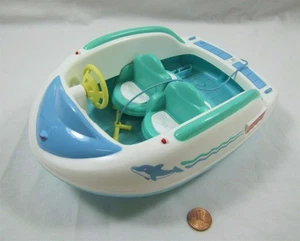 Fisher Price Loving Family Dollhouse Speed Boat From Fun At Lake 1997 - Picture 1 of 4