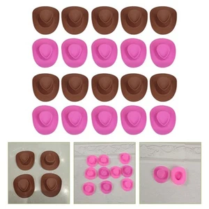 20 Piezas Mini Sombrero de Vaquero Juguetes Accesorios Occidentales para Sombreros de Casa de Muñecas - Imagen 1 de 10
