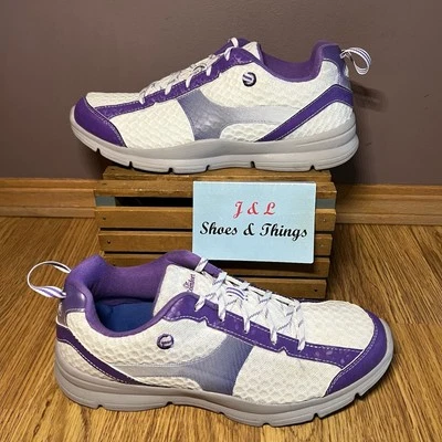 Dr Comfort Women's Size 10M MEGHAN Purple White Sneaker Shoe 37855 EUC - Image 1 of 4