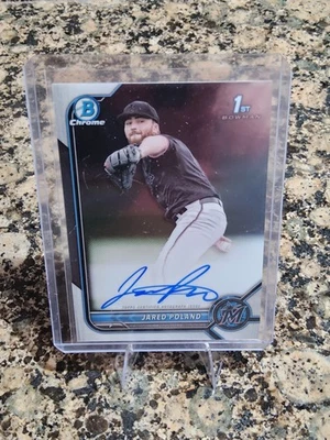 2022 Bowman Draft - Chrome Draft Pick Autographs Jared Poland #CDA-JPD (AU, RC) - Image 1 of 2