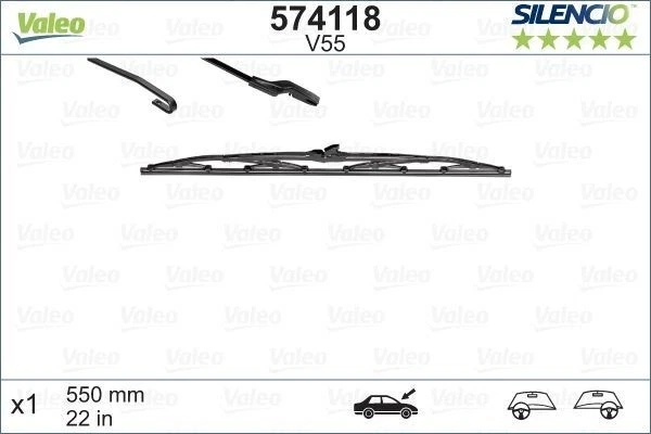 Chrysler 300M Wiper Blade 64-70 (574118) OEM Valeo - Image 1 of 4