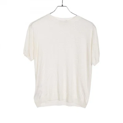 PRADA knitwear short sleeve tops P24D2C silk White Used Women #36 - Image 1 of 4