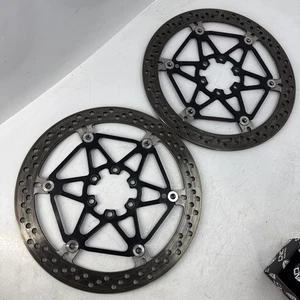 Aprilia Tuono V4 1100 Brembo 330 mm Front Brake Discs 2B001136 2B001135 #A2 - Picture 1 of 14