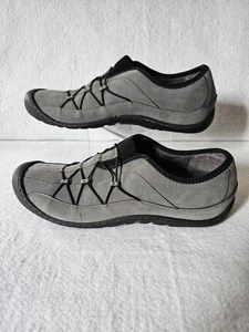 Clarks Springers Damen grau Leder bequeme Wanderschuhe Größe 9,5M - Bild 1 von 9