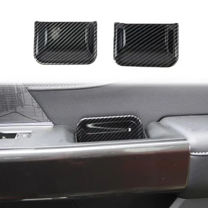 Carbon Fiber Style Inner front Door Handle Bowl Cover Trims for Ford F-150 2021+ - Picture 1 of 22