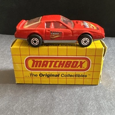 Vintage 1983 Matchbox MB12 Pontiac Firebird SE RED Maaco With Box Macau - Image 1 of 4