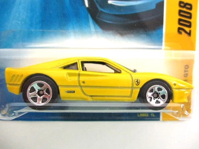 HOT WHEELS - MODELOS NUEVOS 2008 - FERRARI GTO 1984 (AMARILLO) - FUNDIDO A PRESIÓN Foto 1 de 4