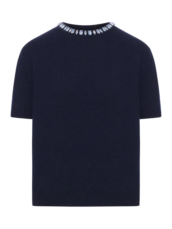 PRADA Blue Wool/Cashmere Sweater New & Authentic - Image 1 of 1