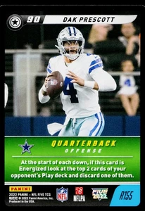 Panini NFL Five 2022 - Dak Prescott #R155 - Dallas Cowboys - Foto 1 di 2