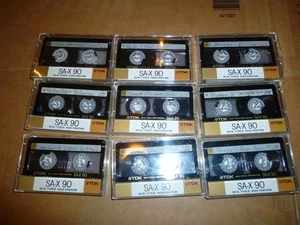 9 TDK SAX 90, Chromdioxid Kassetten, IECII, Tapes, Leercassetten - Bild 1 von 3