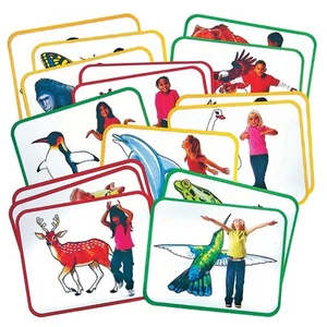 Roylco Body Poetry: Carte Azione Animali - Set di 16 - Foto 1 di 3