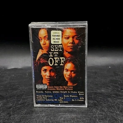 Set It Off Movie Soundtrack Cassette Tape Eastwest 1996 Sealed - Image 1 of 2