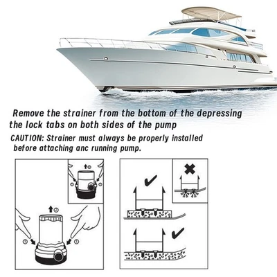 Pompa Di Sentina Subacquea Marina 2000GPH Per Yacht Barche 12V Caravan Pesca - Immagine 1 di 4