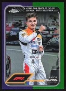 Lando Norris - PURPLE GREEN REFRACTOR - 168 - 2024 Topps Chrome F1 - Picture 1 of 2