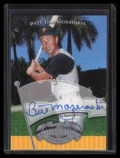 2005 UD Past Time Pennants Signatures Silver MA Bill Mazeroski Auto /83