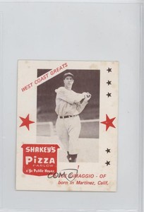 1975 Shakey's Pizza West Coast Greats Joe DiMaggio #1 HOF