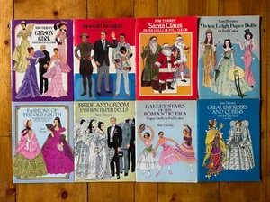 Lote 8 libros vintage de MUÑECAS DE PAPEL Tom Tierney sin cortar - Imagen 1 de 2