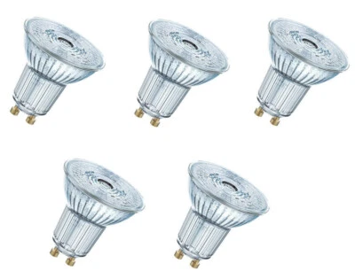5x OSRAM LED PAR16 Spot 2,9W = 20W GU10 warmweiß 36° EEK:F (Spektrum A-G) - Bild 1 von 4