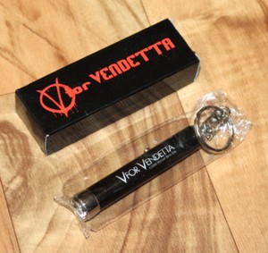 V for Vendetta Dark Souls Rare Promo Flashlight LED Keychain Warner Bros. 