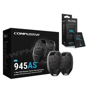 Compustar CSP945-AS Remote Start & Security Combo 1-Way 1WG18R + Blade-AL Bypass - Picture 1 of 3