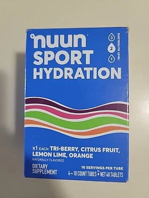 Nuun 1169905 Comprimidos Electrolitos Hidratantes Sabor Mixto Bayas Cítricas - Paquete de 4 Foto 1 de 4