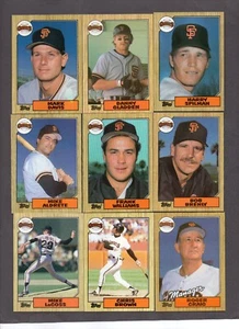 1987 Topps San Francisco Giants Team Set with Will Clark RC Rookie - Bild 1 von 4