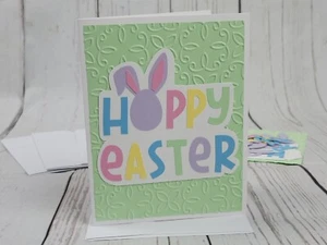 Happy Easter Greeting Card Kit #18 [Lot of 4, Handmade, Hoppy, Bunny Ears] - Picture 1 of 6