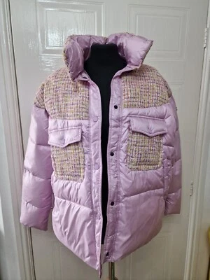 Jayloucy Paris Womens Light Purple Padded Puffer Jacket Size S Eu 36 New  - Image 1 of 4