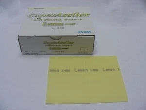 Kovax Eagle Abrasives Super Assilex Lemon K-800 800 Grit Holeless 50 sheet New - Bild 1 von 2