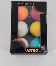 Nitro Novelty Sports Golf Balls-6-Ball Pack- NEW in Box, Two-tone Colors